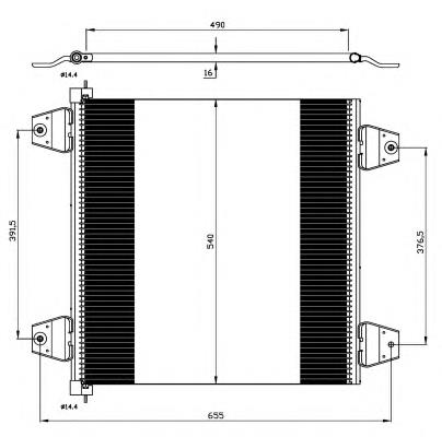 Radiador de aparelho de ar condicionado NRF 35757
