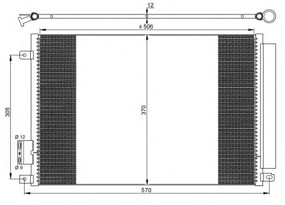 940028 Nissens Radiador de aparelho de ar condicionado