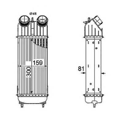 Radiador de intercooler NRF 30196