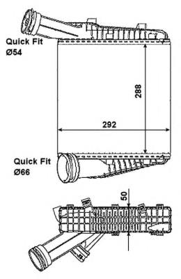 Radiador de intercooler NRF 30198