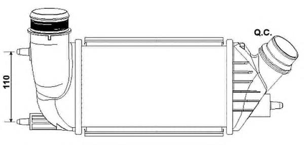 Radiador de intercooler 30242 NRF