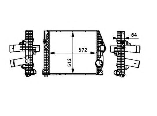 A9705010201 Mercedes Radiador de intercooler