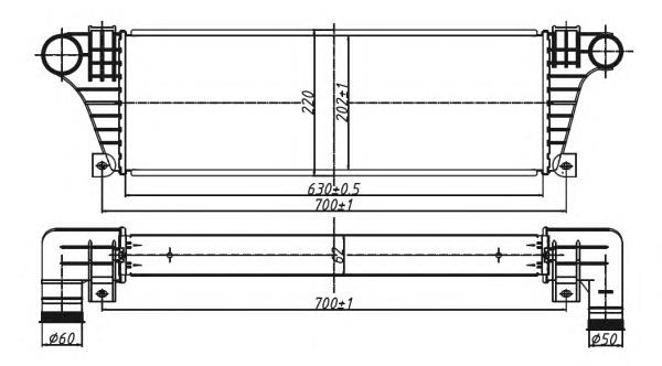 Radiador de intercooler NRF 30097