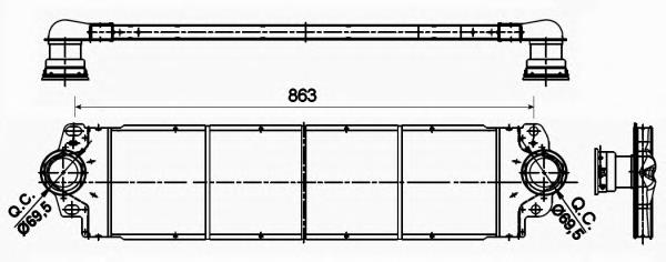 Radiador de intercooler NRF 30354