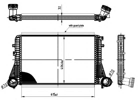 Radiador de intercooler NRF 30454