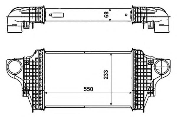 Radiador de intercooler NRF 30464