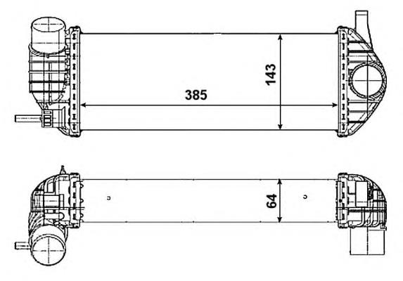 Radiador de intercooler NRF 30468