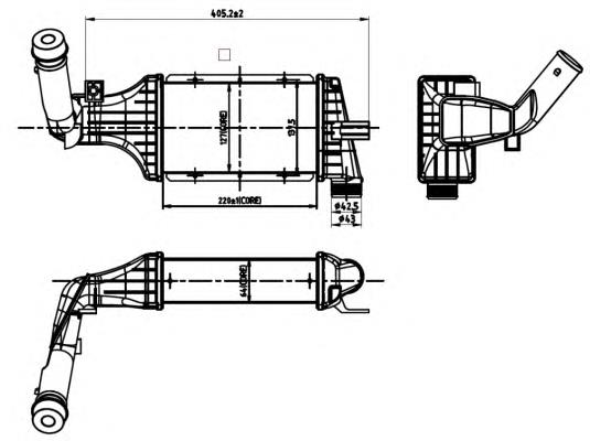 Radiador de intercooler Dasis 157009N