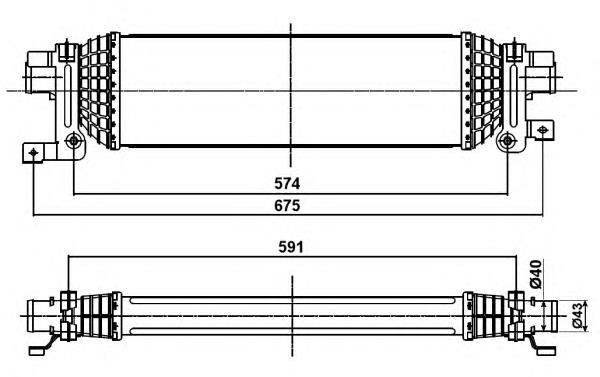 Radiador de intercooler NRF 30285