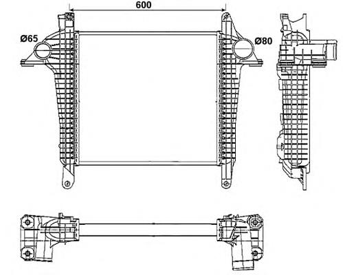 81061300228 MAN Radiador de intercooler