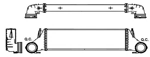 Radiador de intercooler NRF 30323