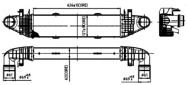 Radiador de intercooler NRF 30314