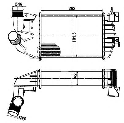 Compre 6302076 Opel Radiador de intercooler