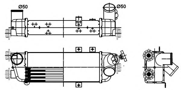 6039515 Hyundai/Kia Radiador de intercooler