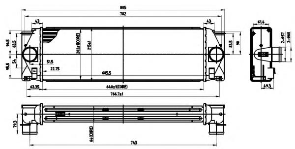 Radiador de intercooler VAG A9065010101 preço, a partir de 66,93 USD