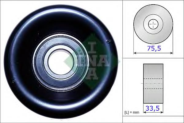 Rolo parasita da correia de transmissão 31180PNA003 Honda