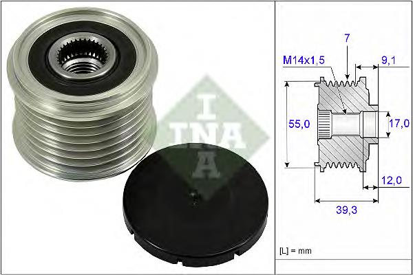 535026010 INA Polia do gerador