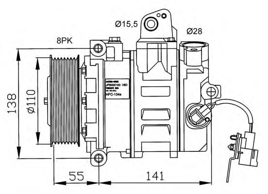 Compressor de aparelho de ar condicionado Land Rover LR012795 preço, a partir de 186,22 USD