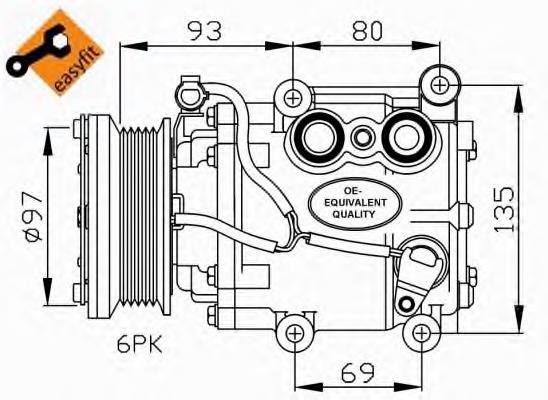 Compressor de aparelho de ar condicionado NRF 32247 preço, a partir de 282,05 USD