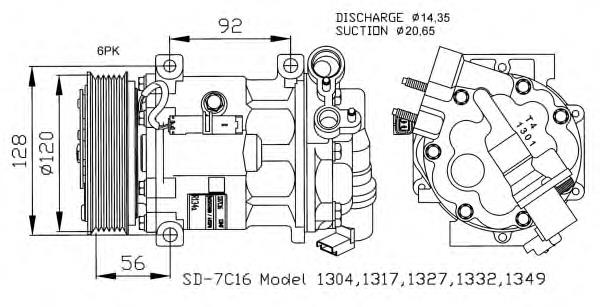 Compressor de aparelho de ar condicionado 20A1317A Eaclima