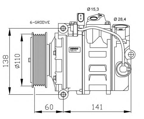 Compressor de aparelho de ar condicionado NRF 32262 preço, a partir de 259,57 USD