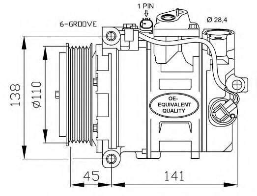 32214 NRF Compressor de aparelho de ar condicionado