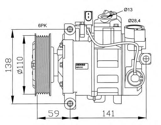 4472208412 VAG Compressor de aparelho de ar condicionado