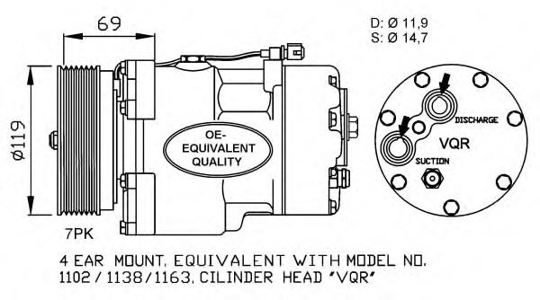 Compressor de aparelho de ar condicionado Nissens 89117 preço, a partir de 251,98 USD