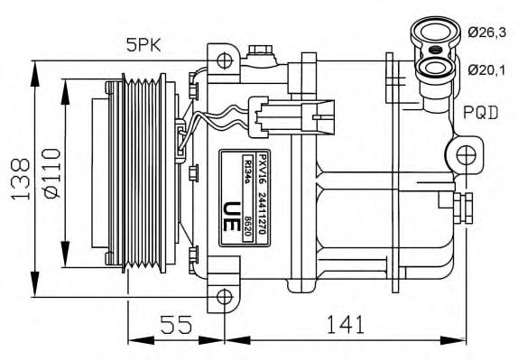 Compre 32312 NRF Compressor de aparelho de ar condicionado