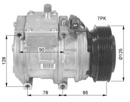 Compressor de aparelho de ar condicionado 32390 NRF