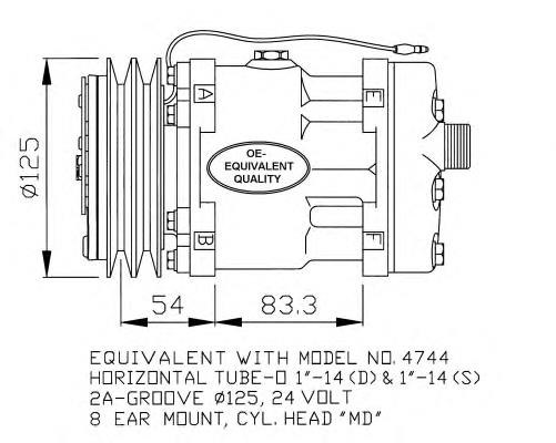 32135 NRF Compressor de aparelho de ar condicionado