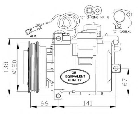 Compressor de aparelho de ar condicionado NRF 32104 preço, a partir de 315,21 USD