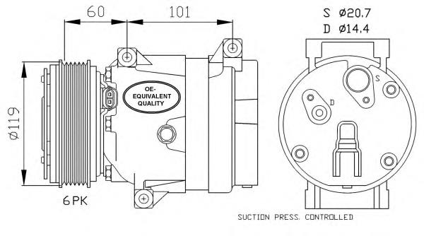 Compressor de aparelho de ar condicionado 2763000QAB Renault (RVI)