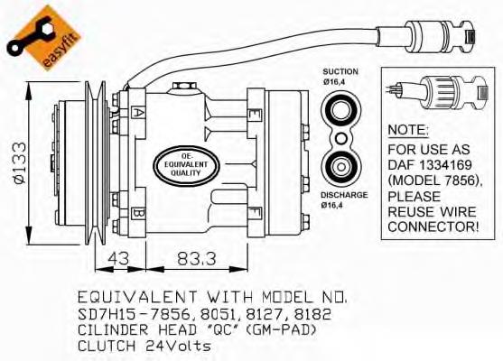 Compressor de aparelho de ar condicionado 32114 NRF