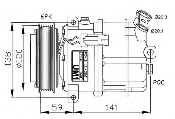 6854036 Opel Compressor de aparelho de ar condicionado
