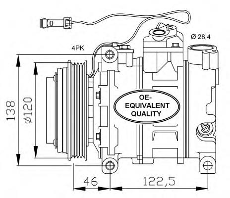 Compre 4B0260805PV VAG Compressor de aparelho de ar condicionado