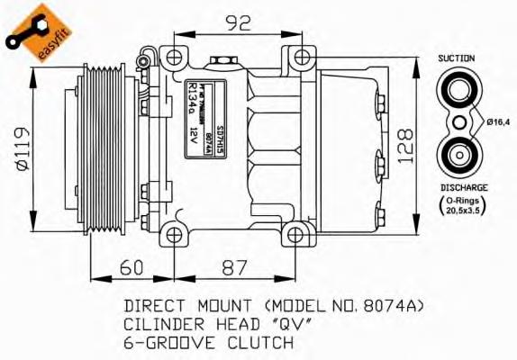Compressor de aparelho de ar condicionado NRF 32170 preço, a partir de 65,85 USD