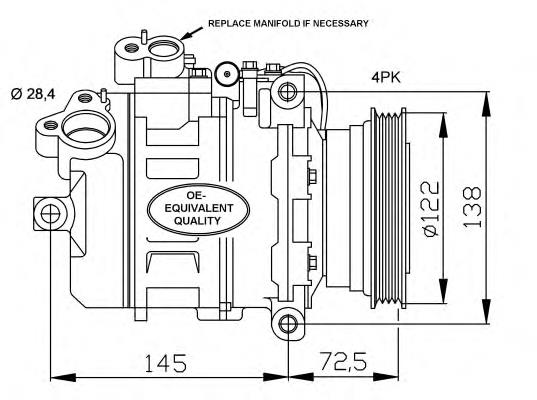 Compre 32519 NRF Compressor de aparelho de ar condicionado