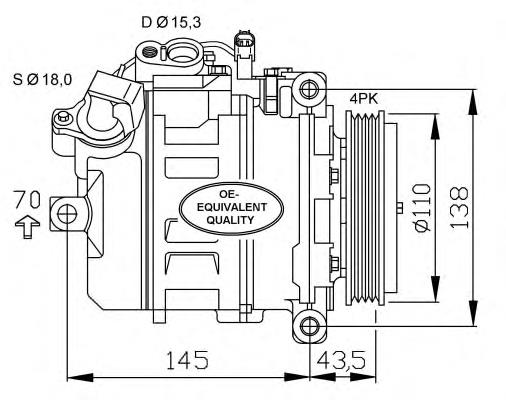 Compre 32520 NRF Compressor de aparelho de ar condicionado