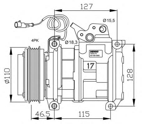 Compressor de aparelho de ar condicionado Frig AIR 92030064 preço, a partir de 274,91 USD