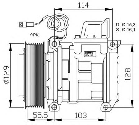 5412301011 Mercedes Compressor de aparelho de ar condicionado