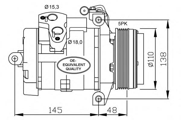 32432 NRF Compressor de aparelho de ar condicionado