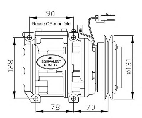 0K01B61450C Hyundai/Kia Compressor de aparelho de ar condicionado