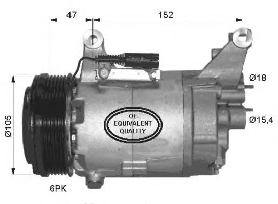 Compressor de aparelho de ar condicionado 32409 NRF