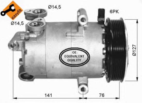 Compressor de aparelho de ar condicionado 32411 NRF
