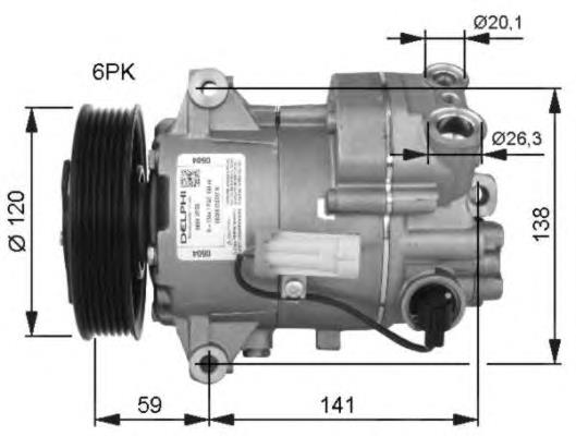 Compressor de aparelho de ar condicionado Opel 1854417 preço, a partir de 147,81 USD