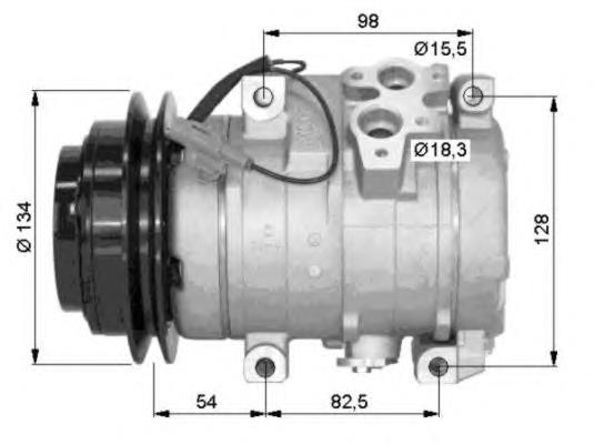 Compressor de aparelho de ar condicionado 32458 NRF