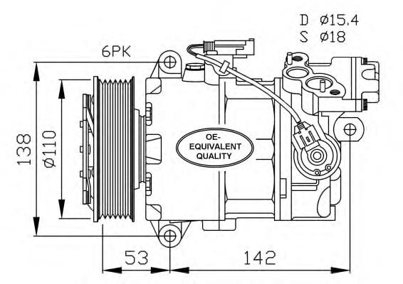 Compre 32463 NRF Compressor de aparelho de ar condicionado