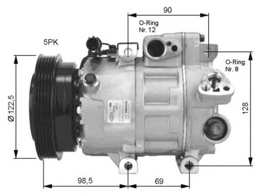 Compressor de aparelho de ar condicionado 32468 NRF
