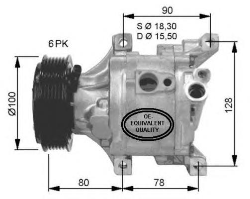 Compressor de aparelho de ar condicionado 32466 NRF